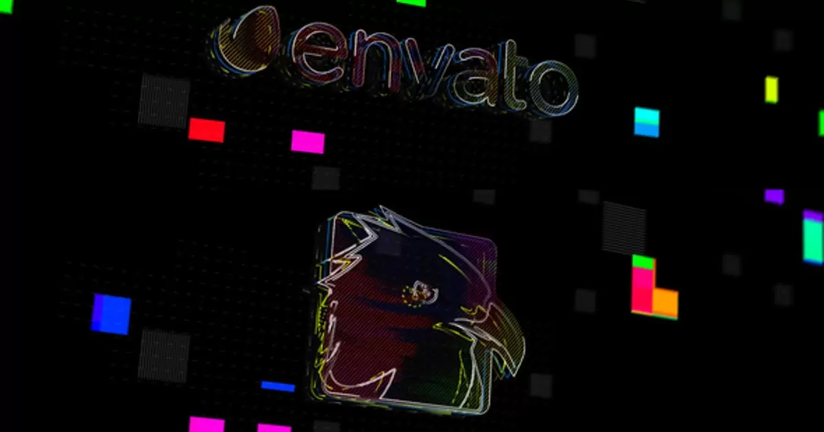 抽象标志揭示AE视频模版Abstract Logo Reveal