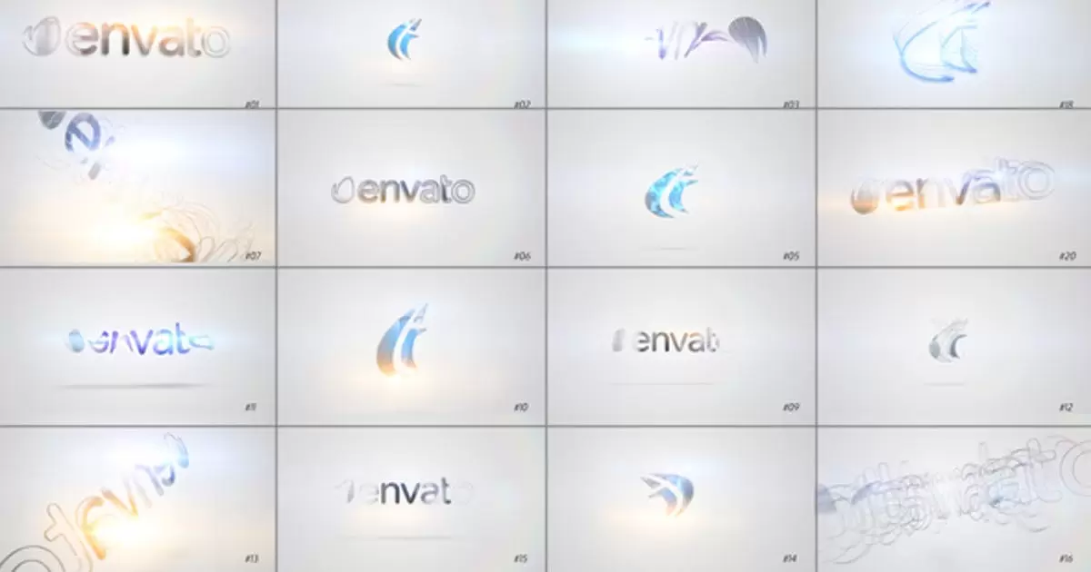 11组快速标志小合集模板AE视频模版Quick Logo Sting Pack 11: Clean & Minimal