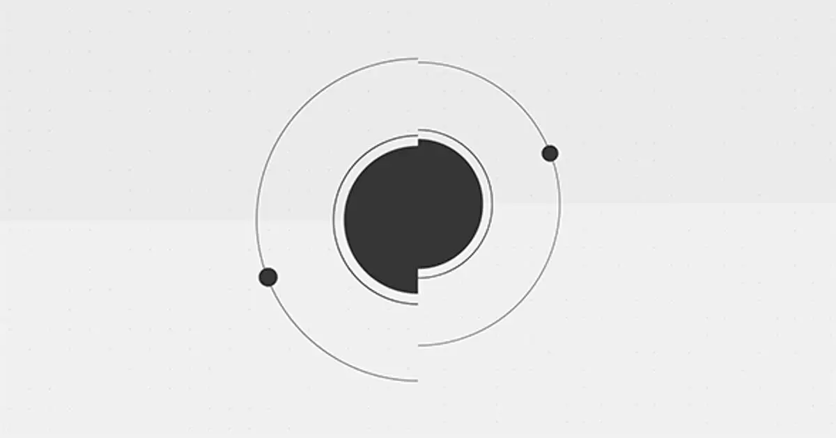 商标形状黑白AE视频模版Logo shape black&white