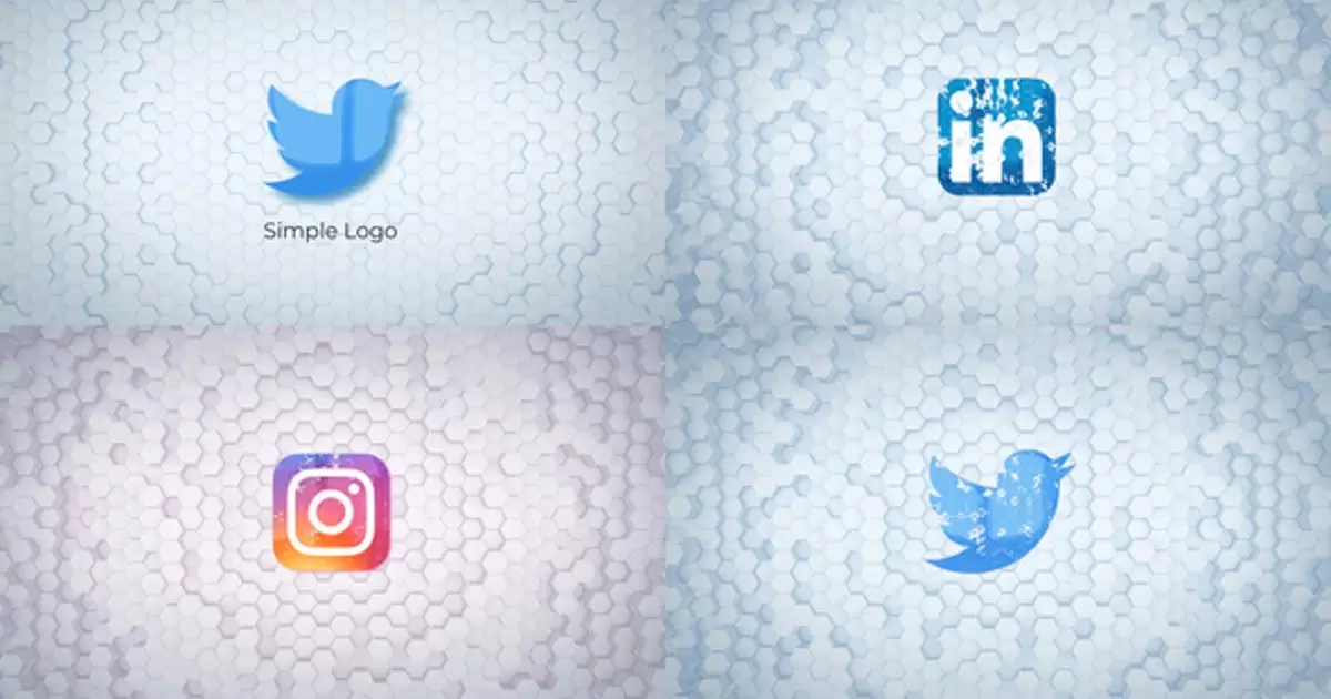 干净的徽标显示AE视频模版Clean Logo Reveal