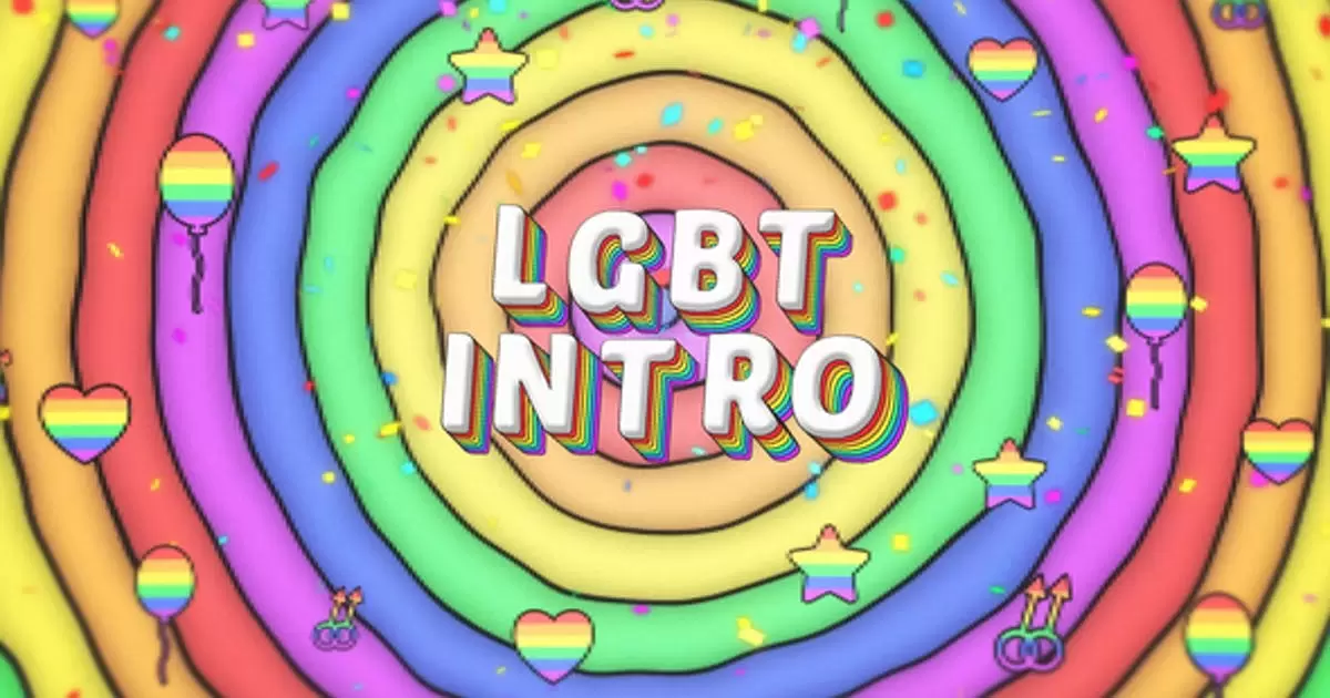 LGBTQ创意动画介绍片头AE视频模版LGBTQ Pride Intro