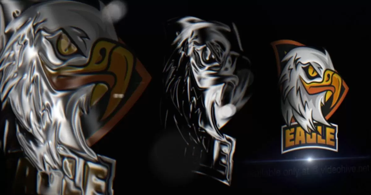 突出显示logo图标徽标AE视频模版HighLight Logo Reveal
