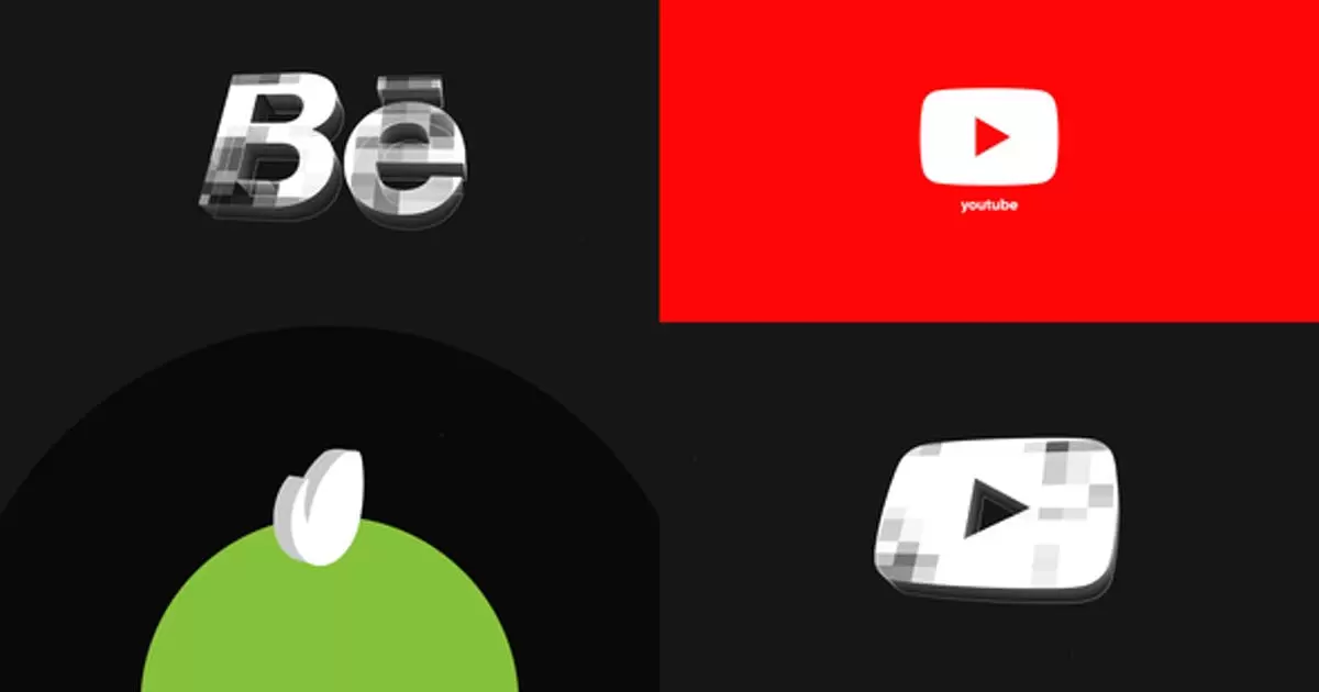 三维特效logo简单标志AE模版Simple Logo
