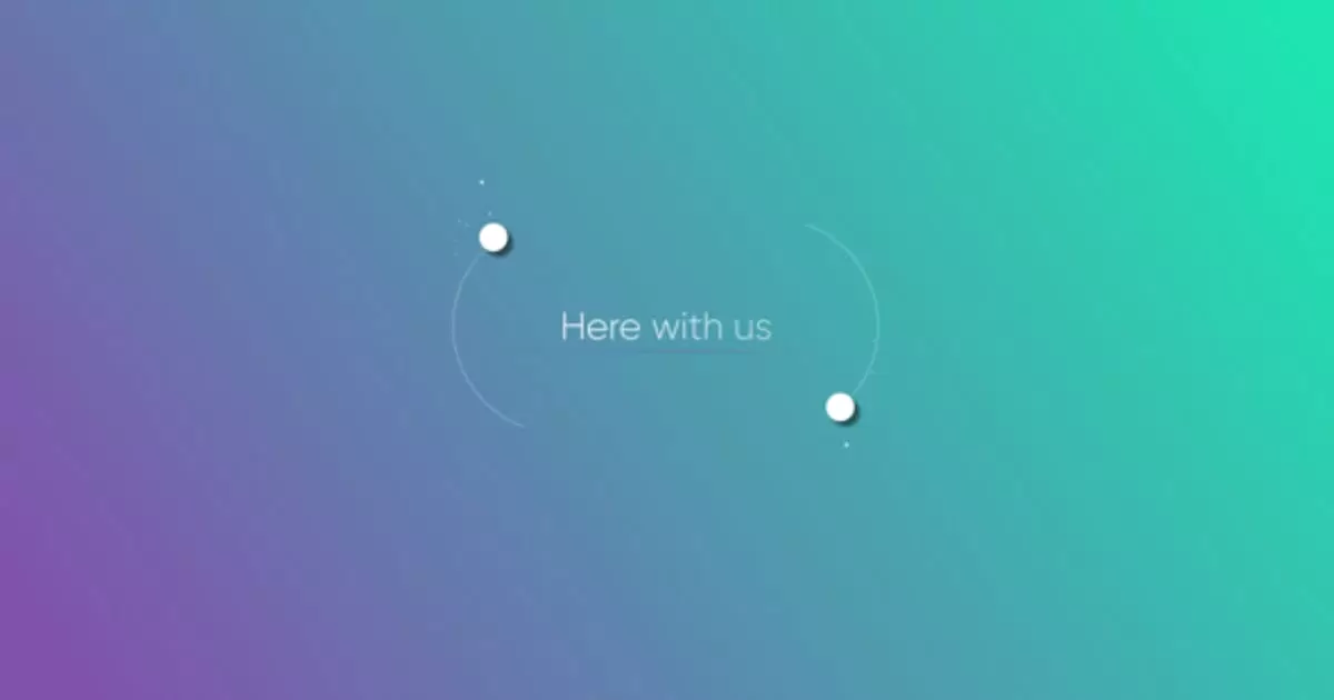 环绕小球logo标志显示AE视频模版Ambient Logo Reveal