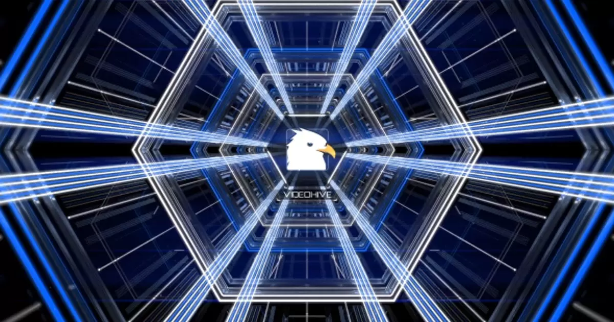 未来标志AE视频模版Futuristic Logo