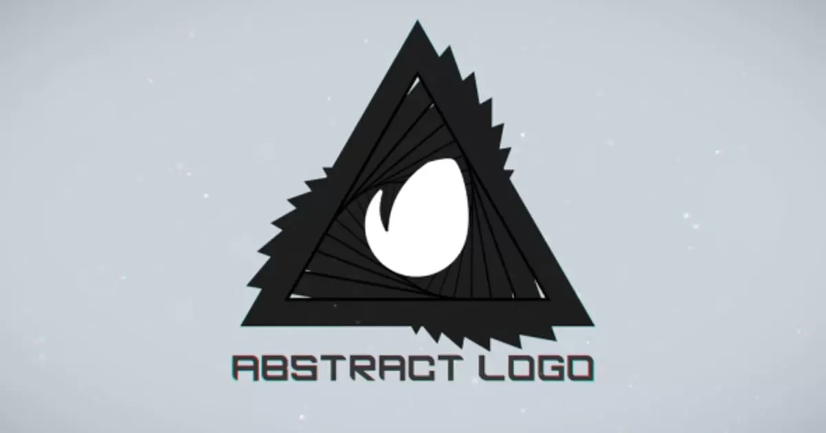 三角形变换形状logo标志AE视频模版Triangle Logo