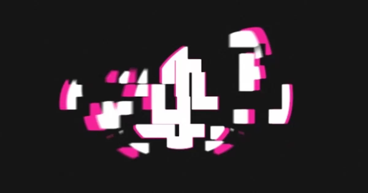 像素块logoLOGO标志显示AE视频模版Block Logo Reveal