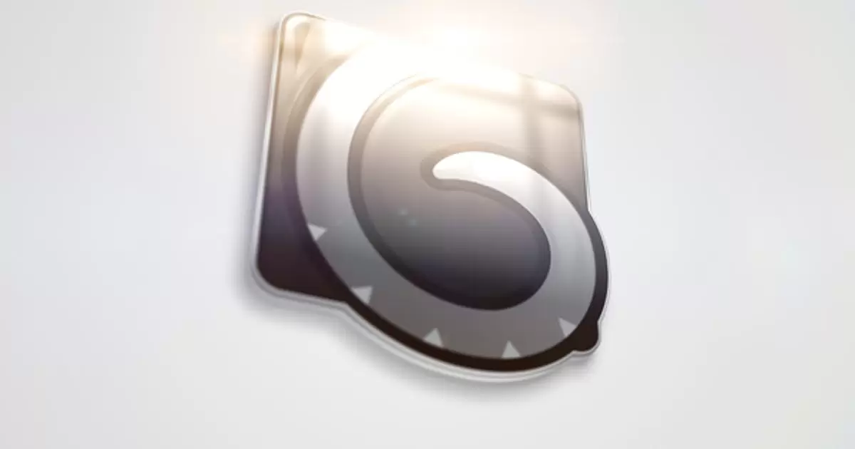 快速清洁闪亮发光logo标志AE视频模版Quick Clean Bling Logo 5