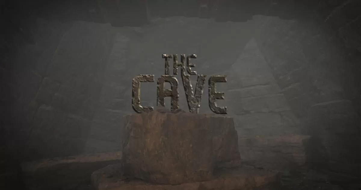 洞穴中的石头文字logo标志AE视频模版Cave Logo