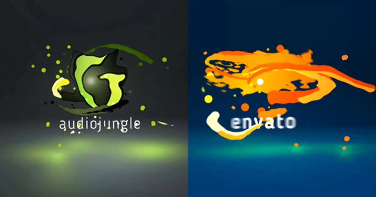 动态流体冲击logo标志揭示AE视频模版Dynamic Fluid Stroke Logo Reveal