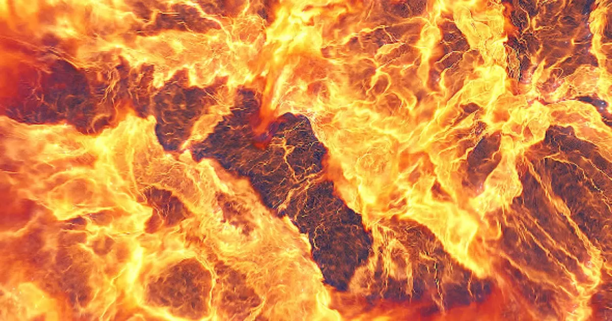 火灾爆炸标志logo燃烧中出现AE视频模版Fire Explosion Logo Reveal II