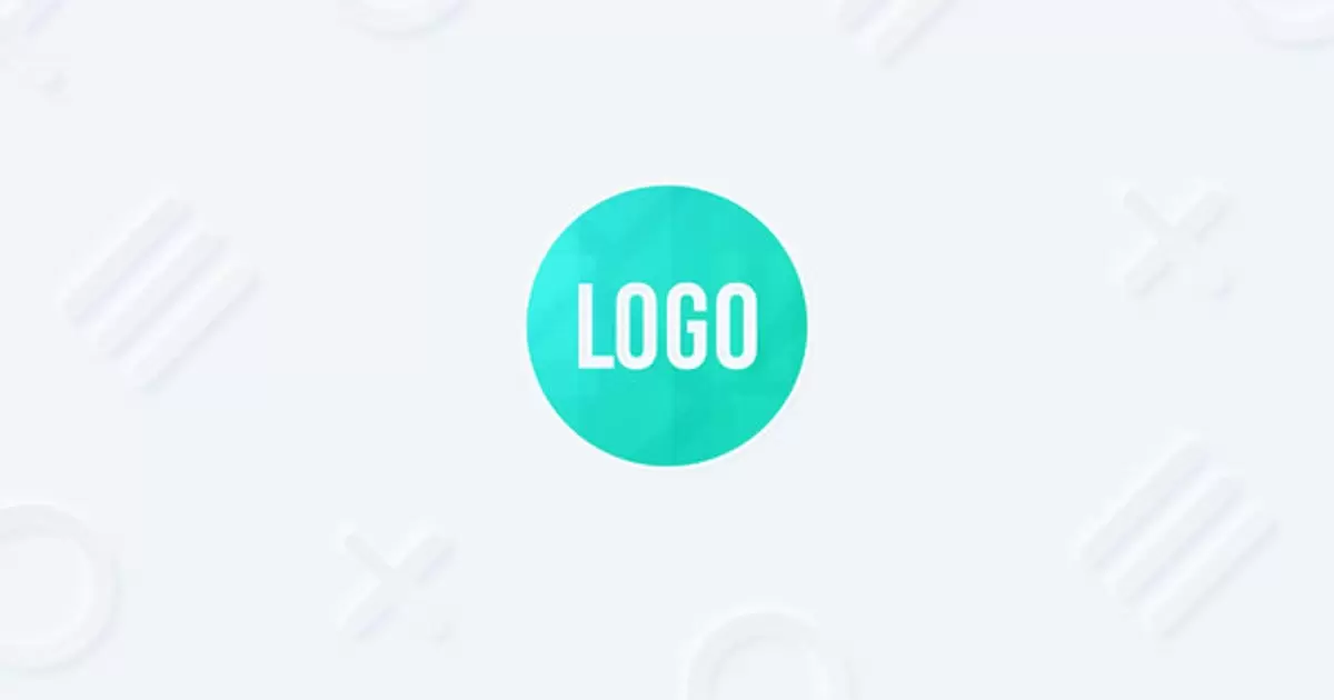 五颜六色的logo标志AE模版Neumorphism Logo