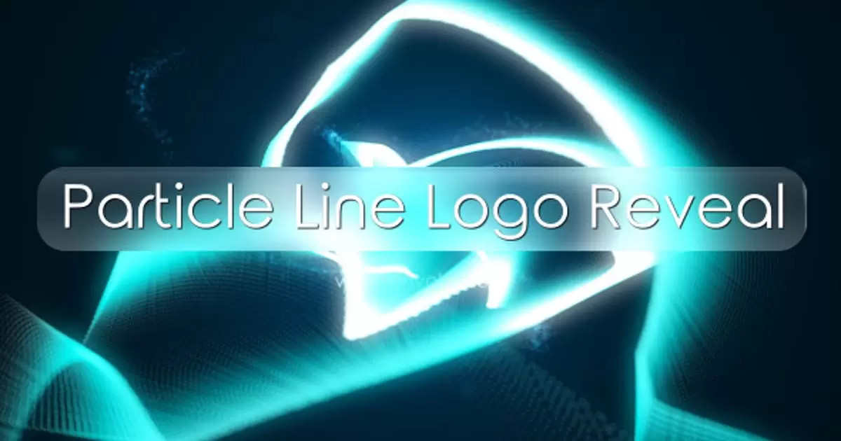 粒子线条logo标志显露AE视频模版Particle Line Logo Reveal