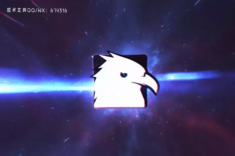 太空虫洞logo标志AE模版Space Wormhole Logo