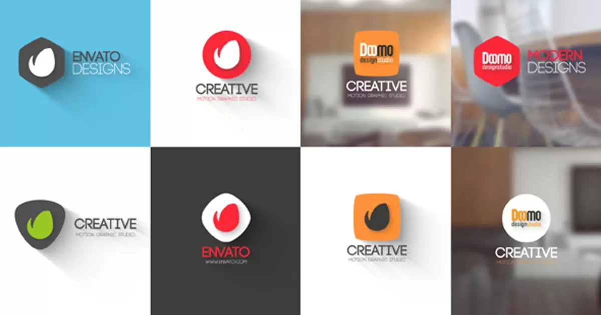 简单的logo标志徽标显示V3AE视频模版Simple Logo Reveal V3