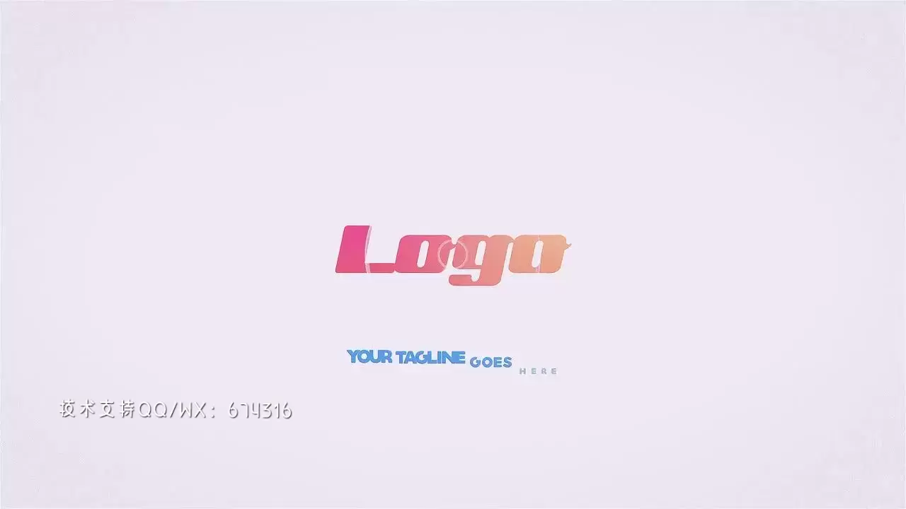 logo动态形状图形线条logo展示AE模板视频下载