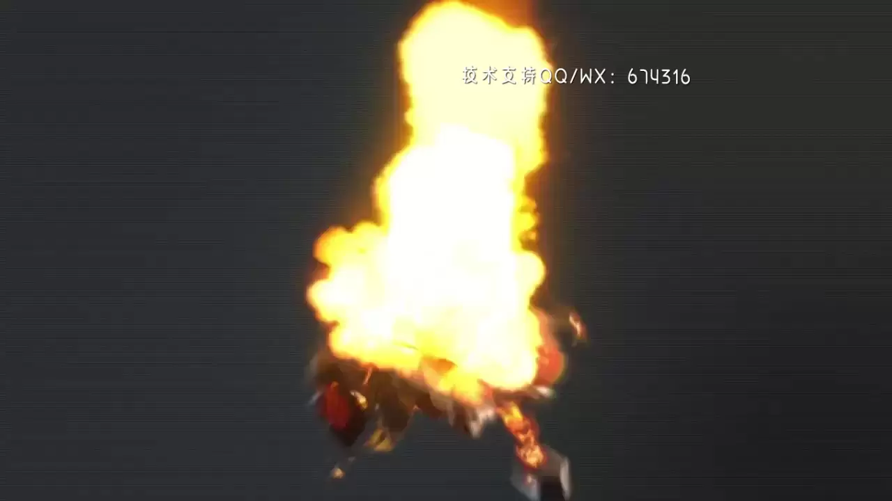 动感活力创意的手榴弹爆炸展示LOGO标志AE模板视频下载