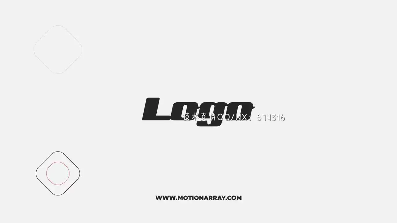 简短的企业LOGO标志AE模板视频下载