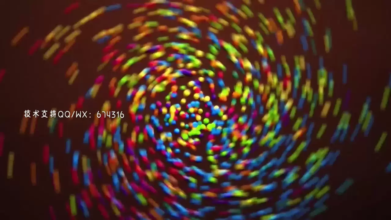 彩色的球LOGO标志显示AE模板视频下载