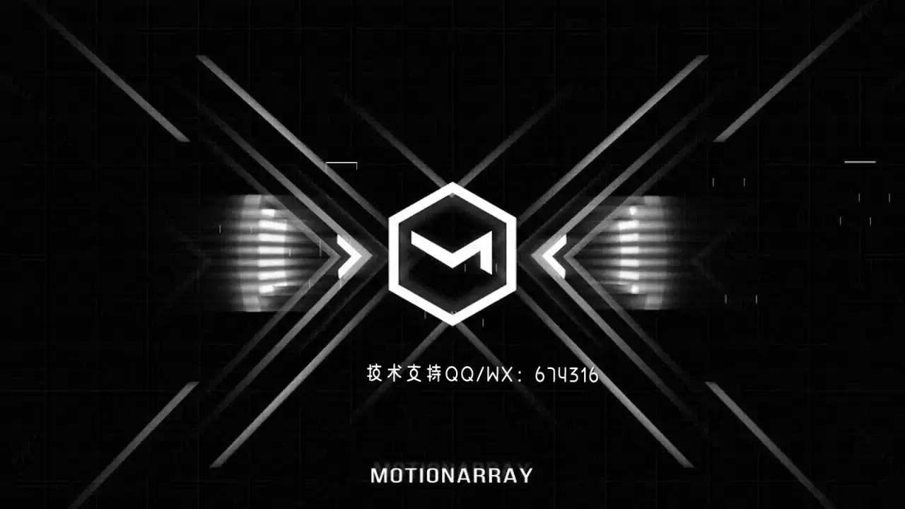 HUD声音LOGO标志显示AE模板视频下载