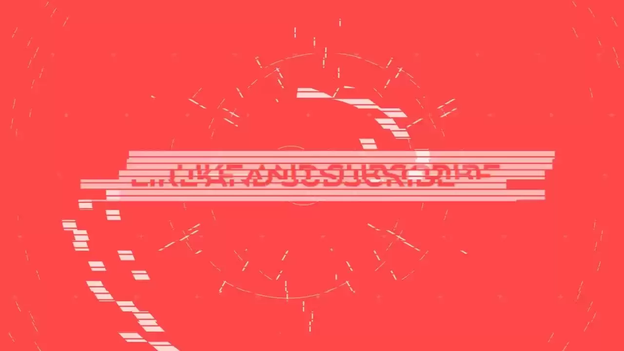 现代故障动画LOGO标志AE模板视频下载