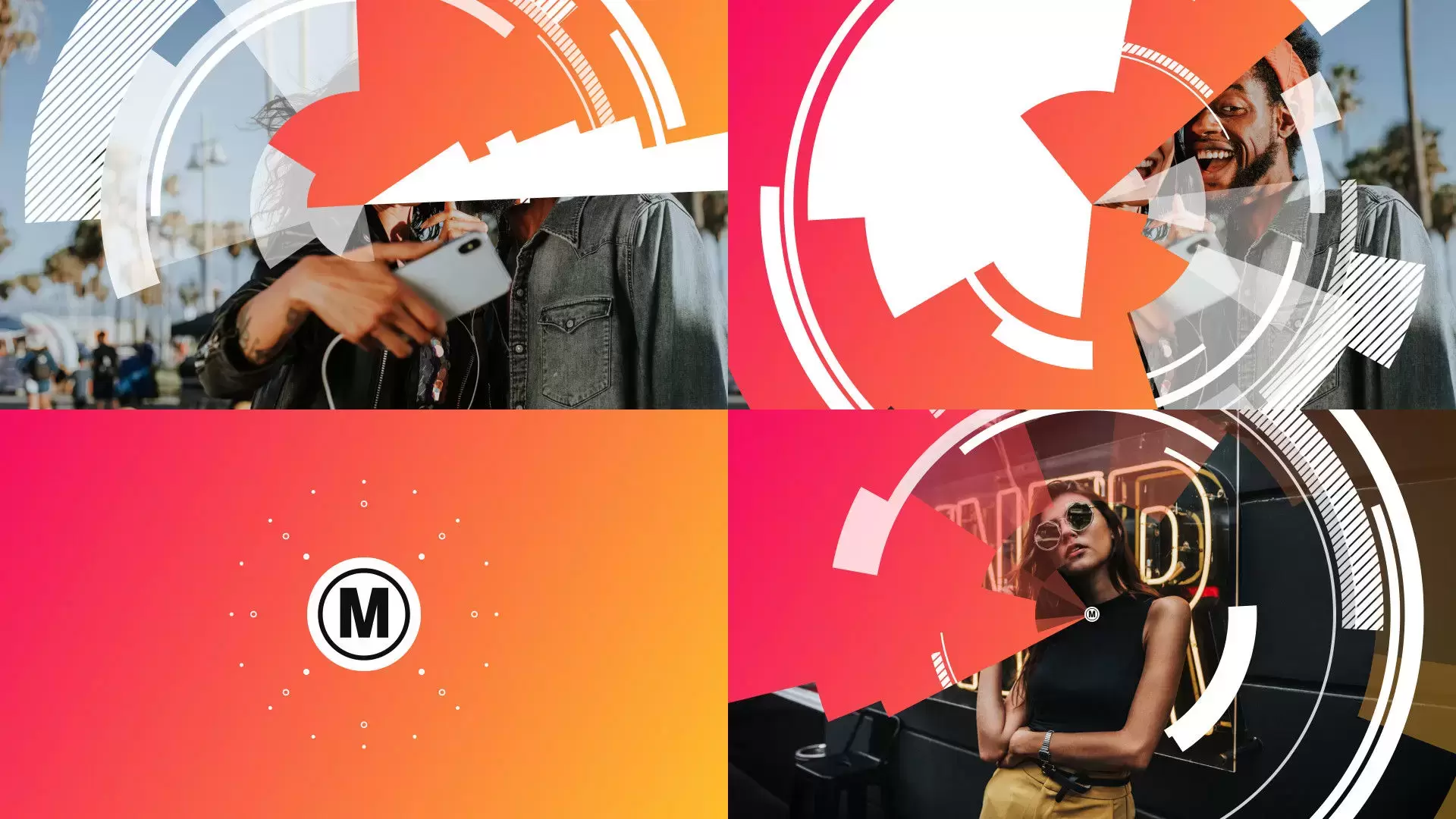 平面LOGO标志动画模板AE模板视频下载