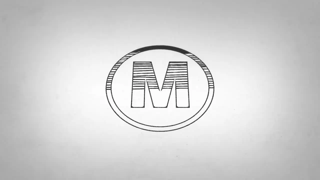 动态有趣绘图LOGO标志Logo显示AE模板视频下载(含音频)