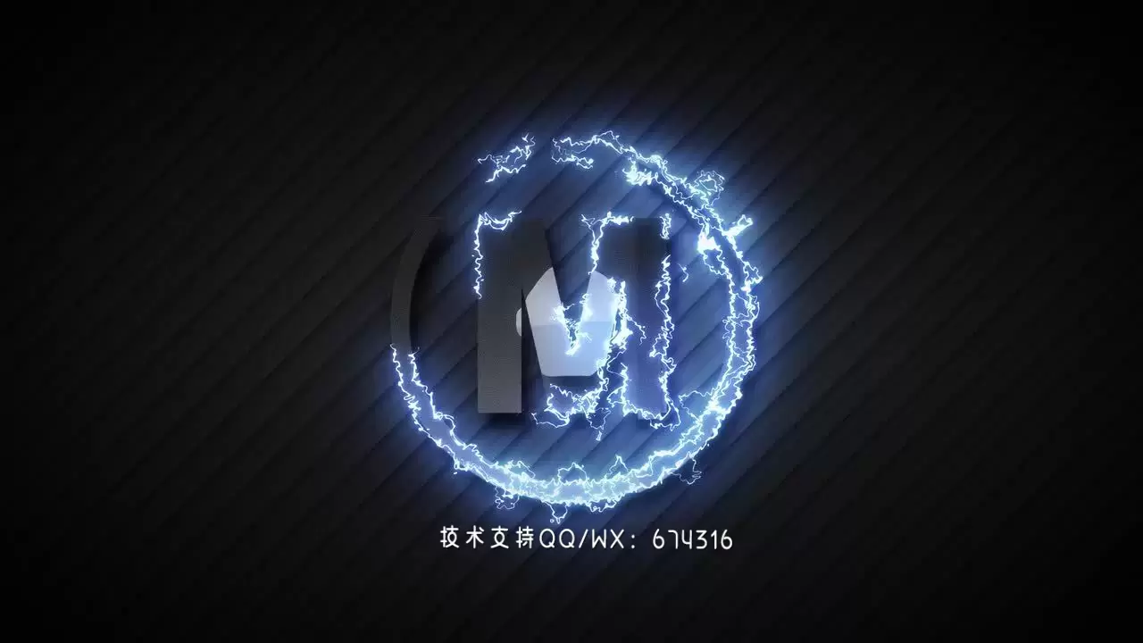 快速且充满活力的电子构建LOGO标志AE模板视频下载