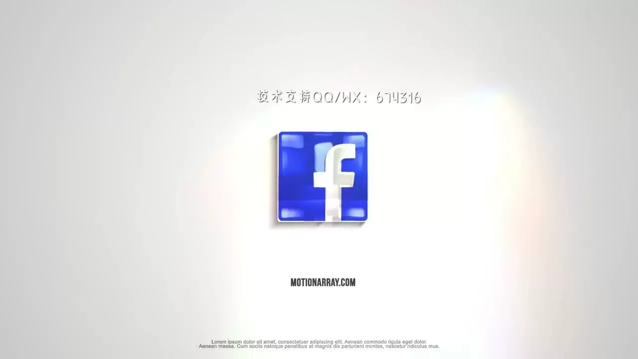 简洁的公司LOGO标志动态展示AE模板视频下载(含音频)
