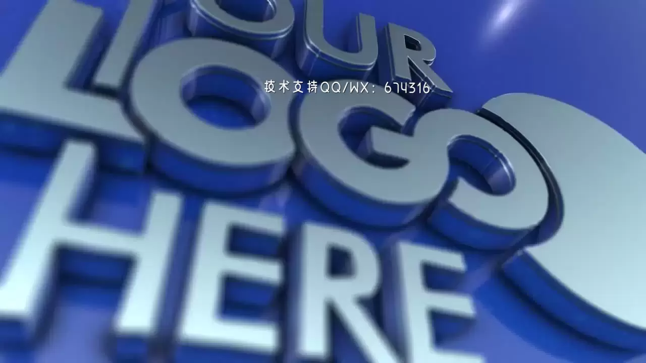经典3D标志logo动态展示AE模板视频下载(含音频)