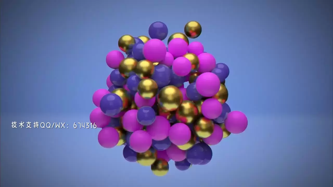 时尚的3D抽象LOGO标志AE模板视频下载