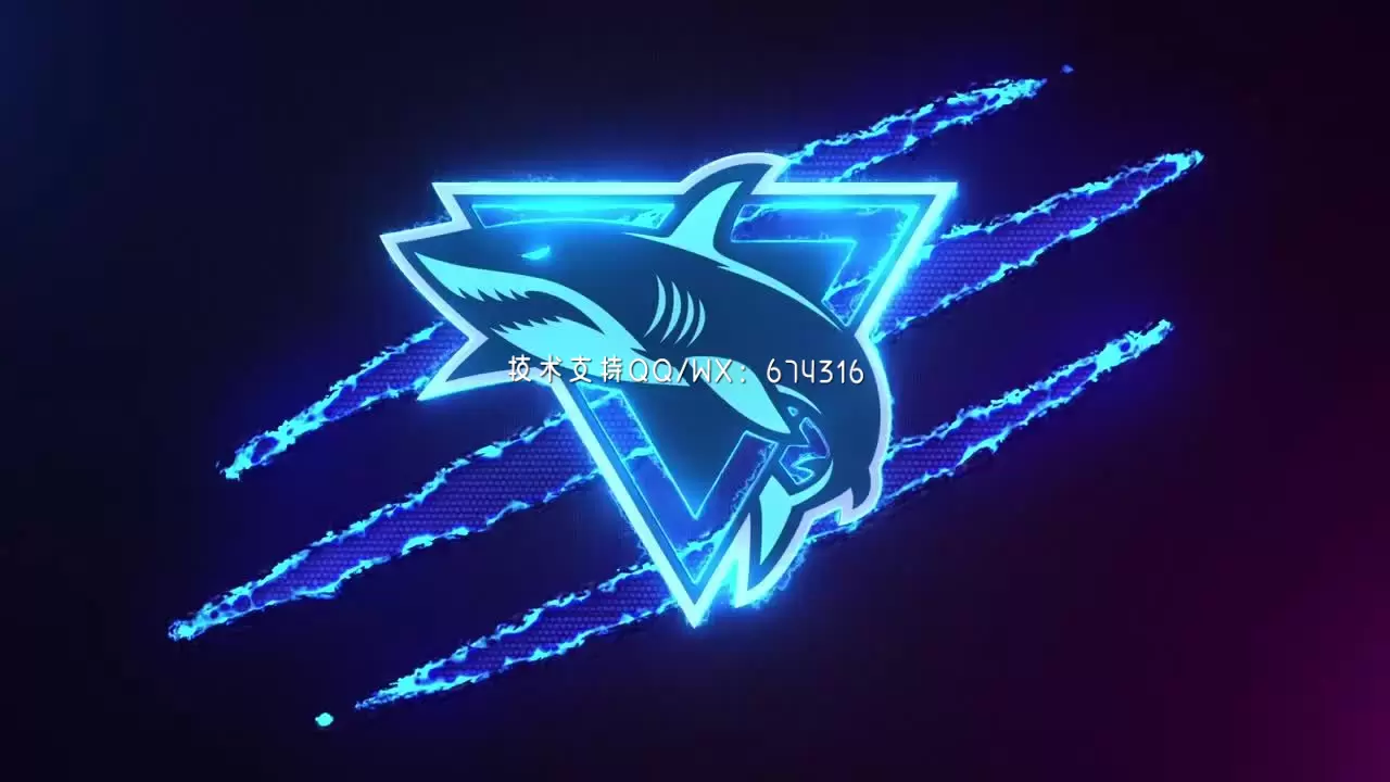 颜色故障LOGO标志显示AE模板视频下载