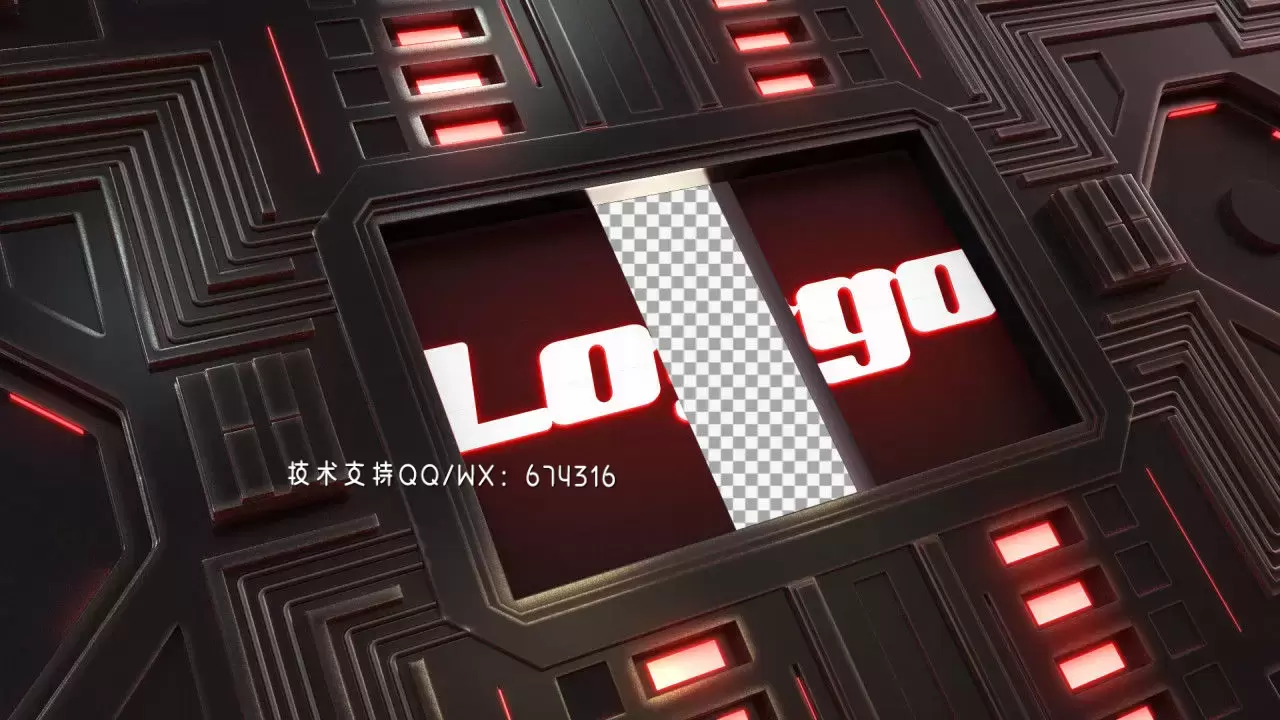 动态科技感转场logo特效ae模板视频下载