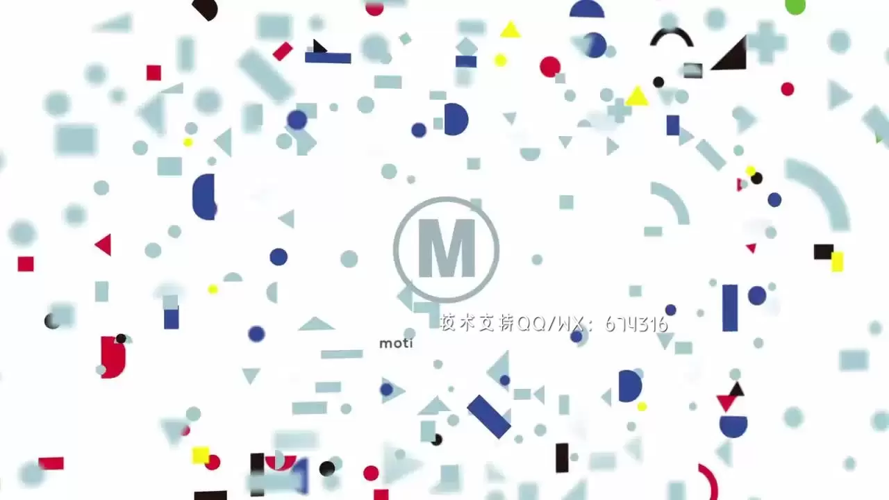 几何形状LOGO标志AE模板视频下载