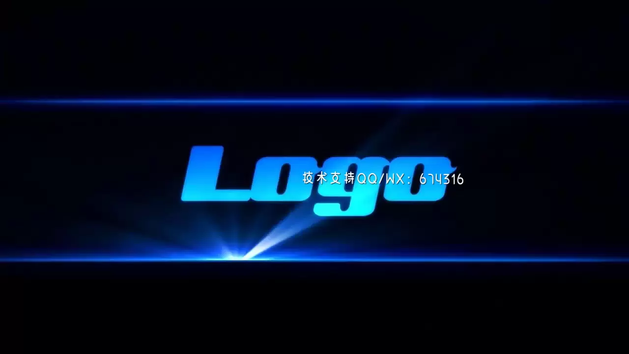 闪光弹很酷时尚LOGO标志AE模板视频下载