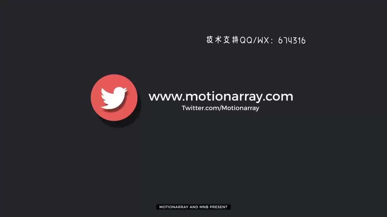 简洁的LOGO标志显示AE模板视频下载