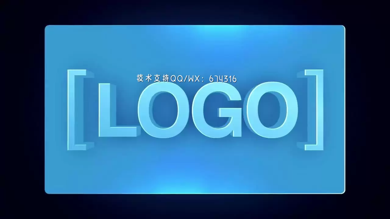 拉伸跳跃3D动态LOGO标志AE模板视频下载