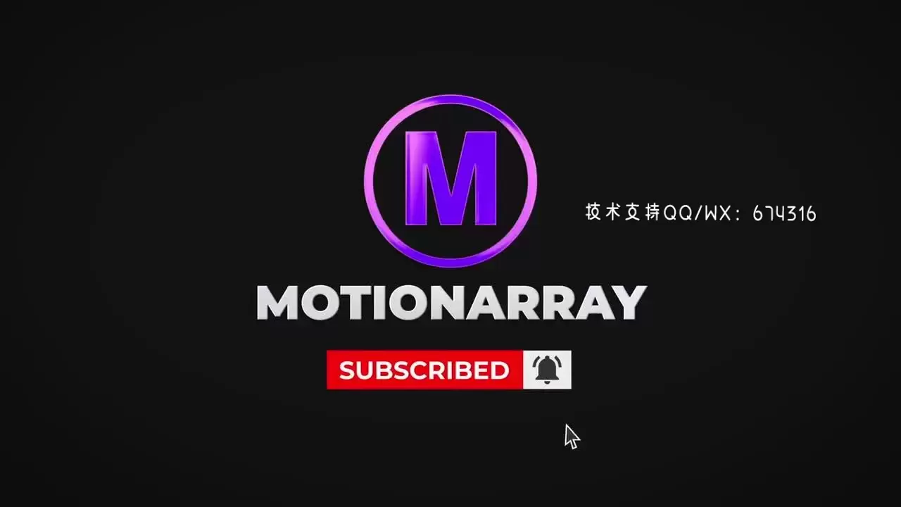 简单的YouTubeLOGO标志AE模板视频下载