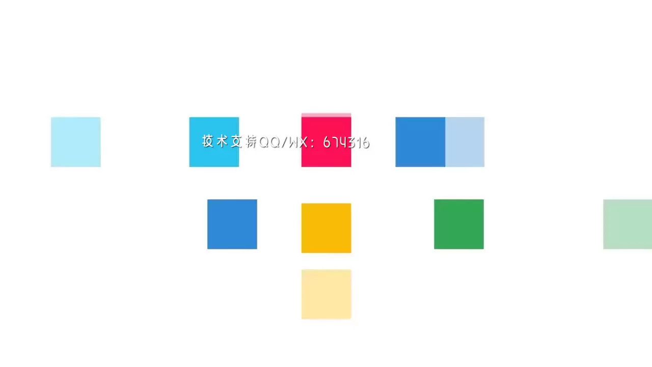 简单形状LOGO标志显示AE模板视频下载