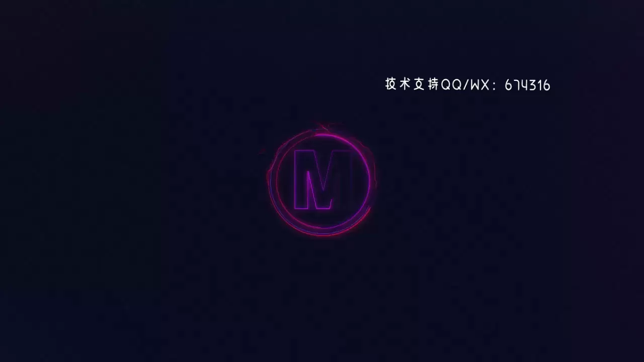 高压霓虹灯LOGO标志AE模板视频下载