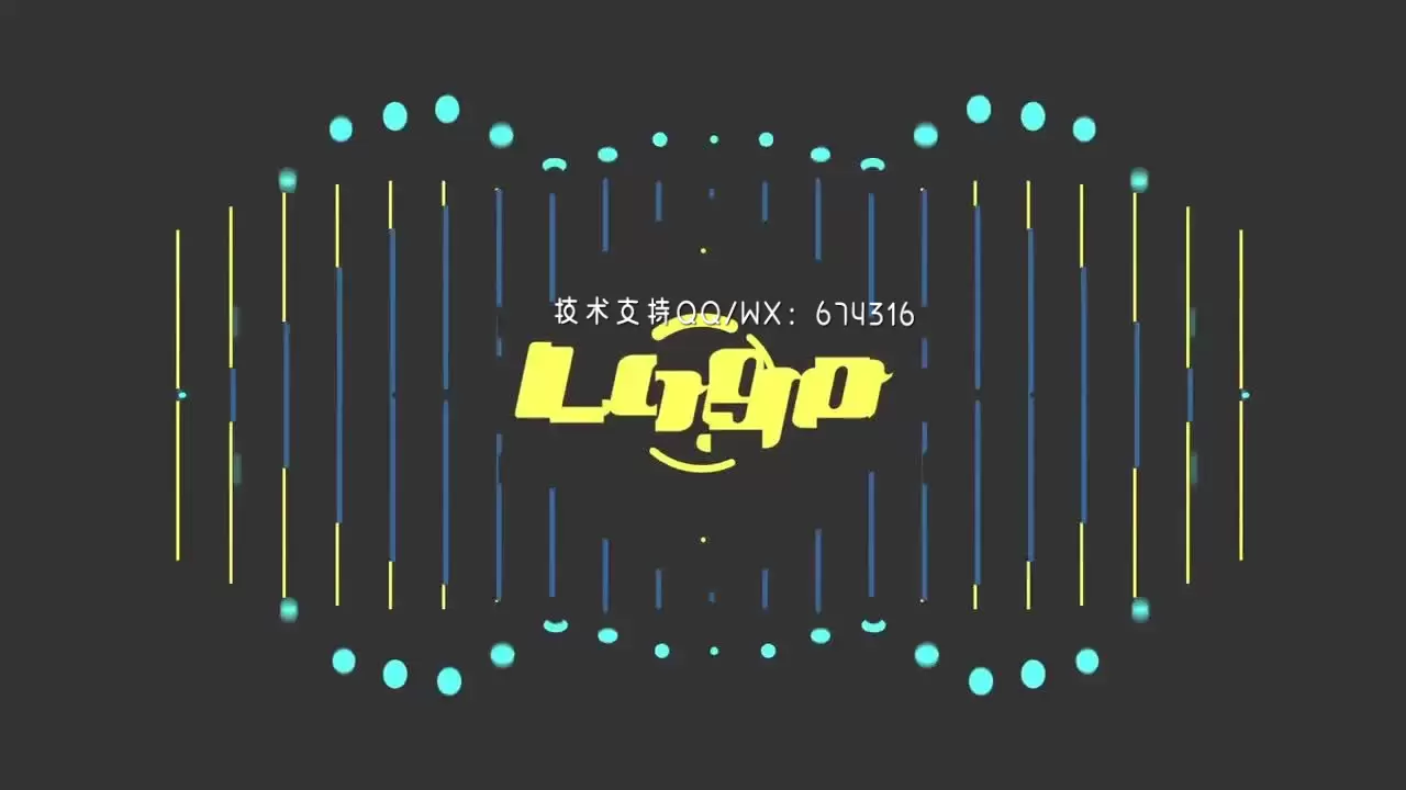 炫酷时尚LOGO标志展示AE模板视频下载(含音频)