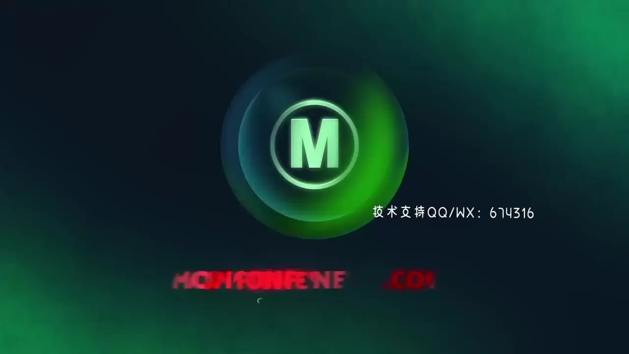快速简单的魔球标志AE模板视频下载(含音频)