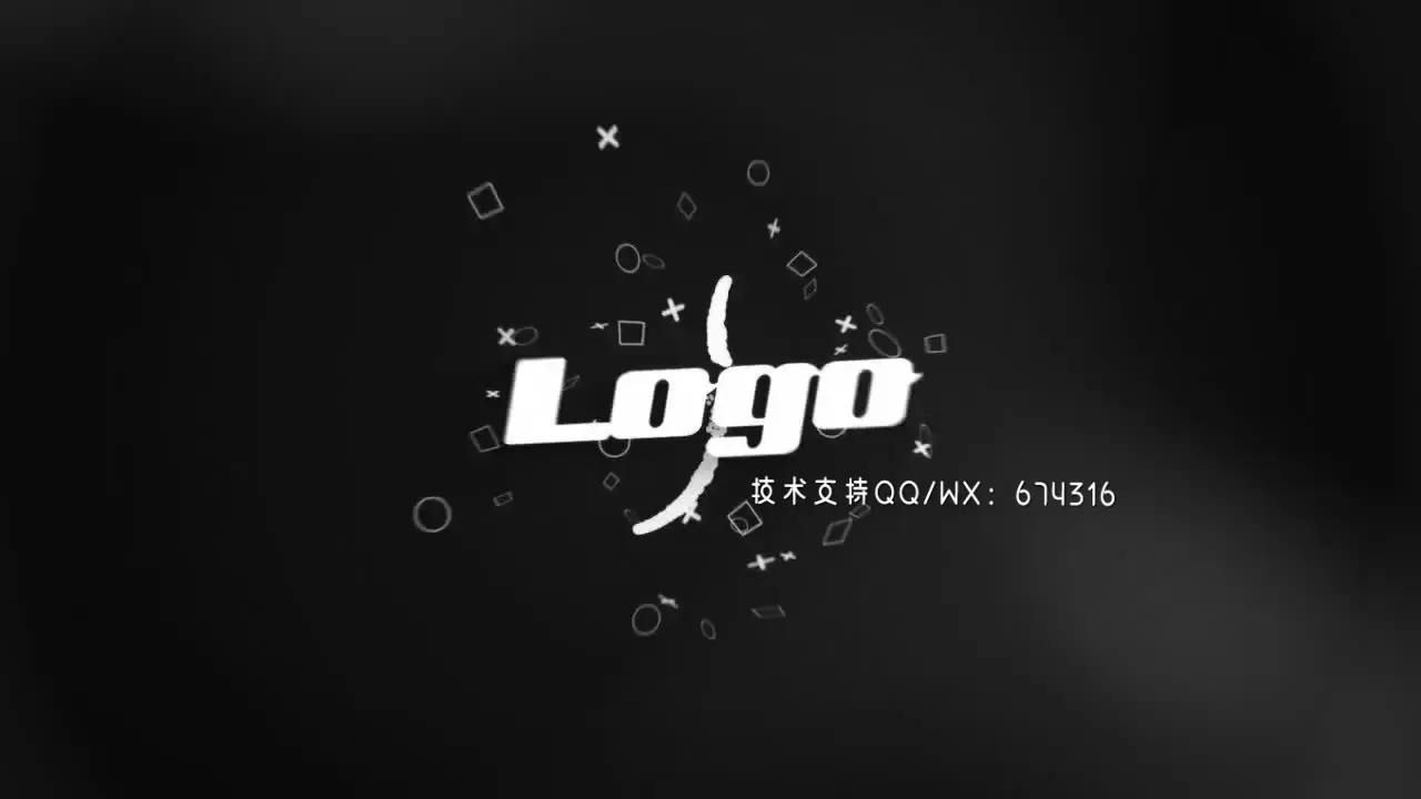 简单LOGO标志显示AE模板视频下载