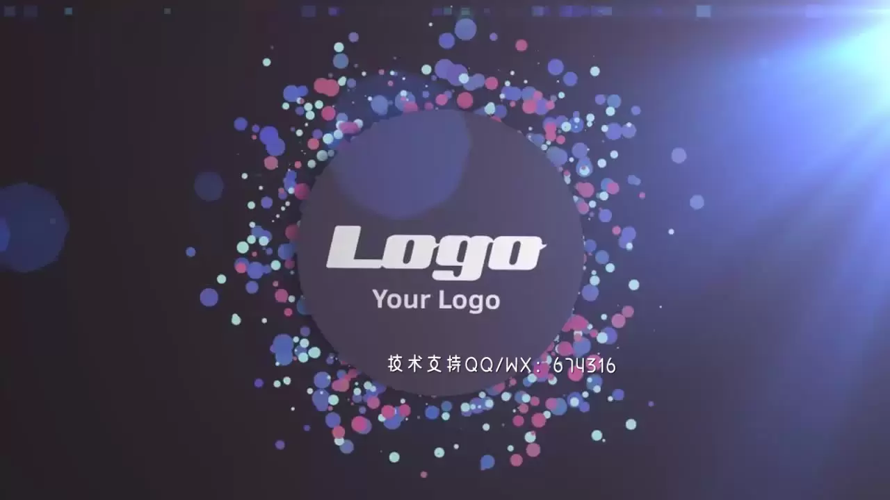 具有炫酷外观的促销活动logo展示AE模板Falling Logo视频下载(含音频)