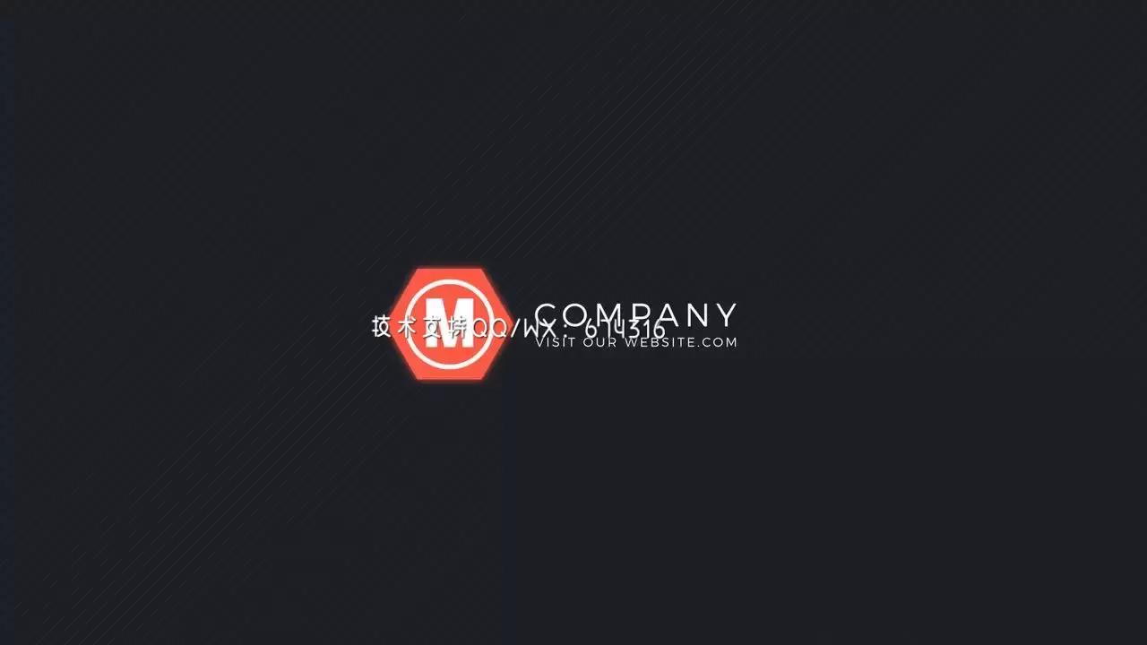 绚丽的彩色线条logo展示AE模板视频下载(含音频)