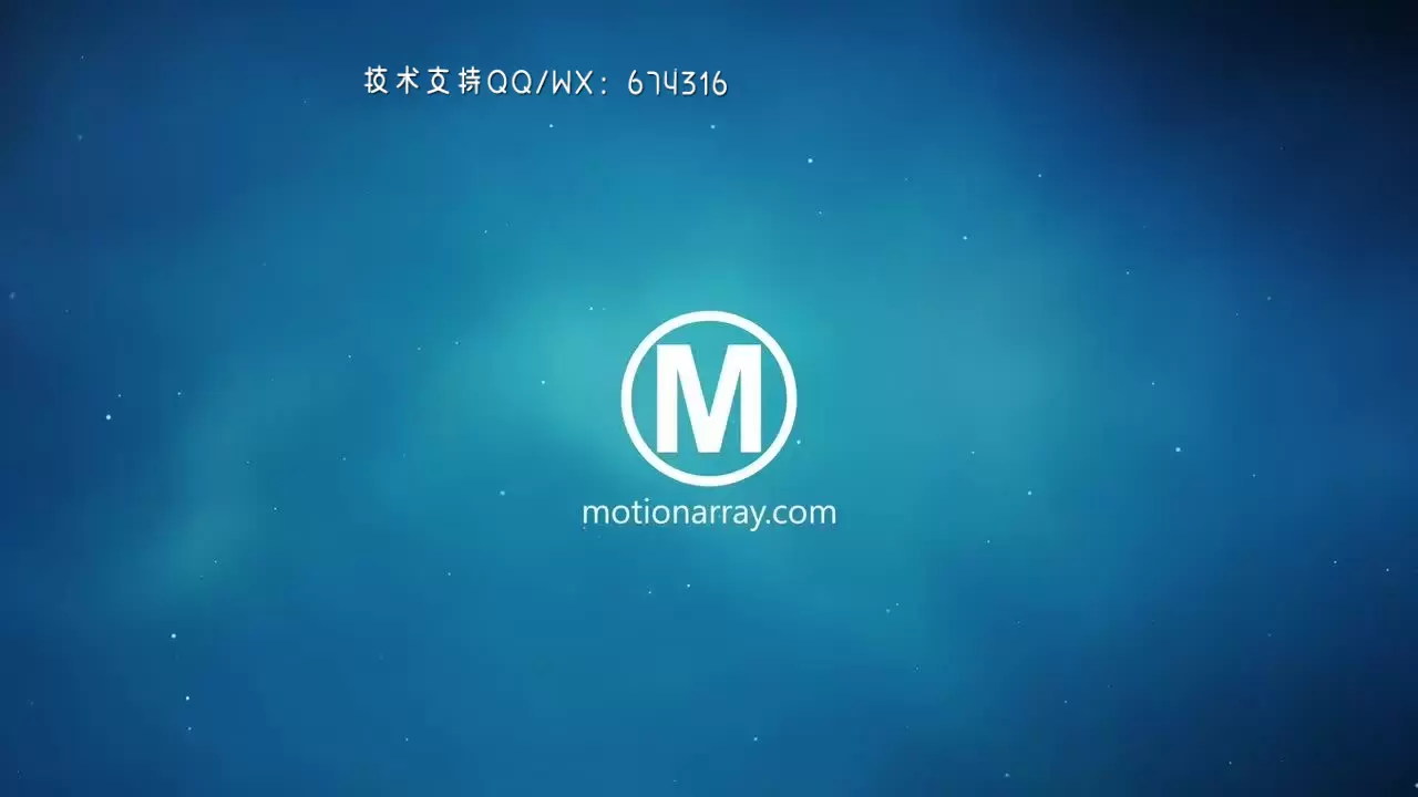 动态飘散绿色叶子logo特效AE模板视频下载(含音频)