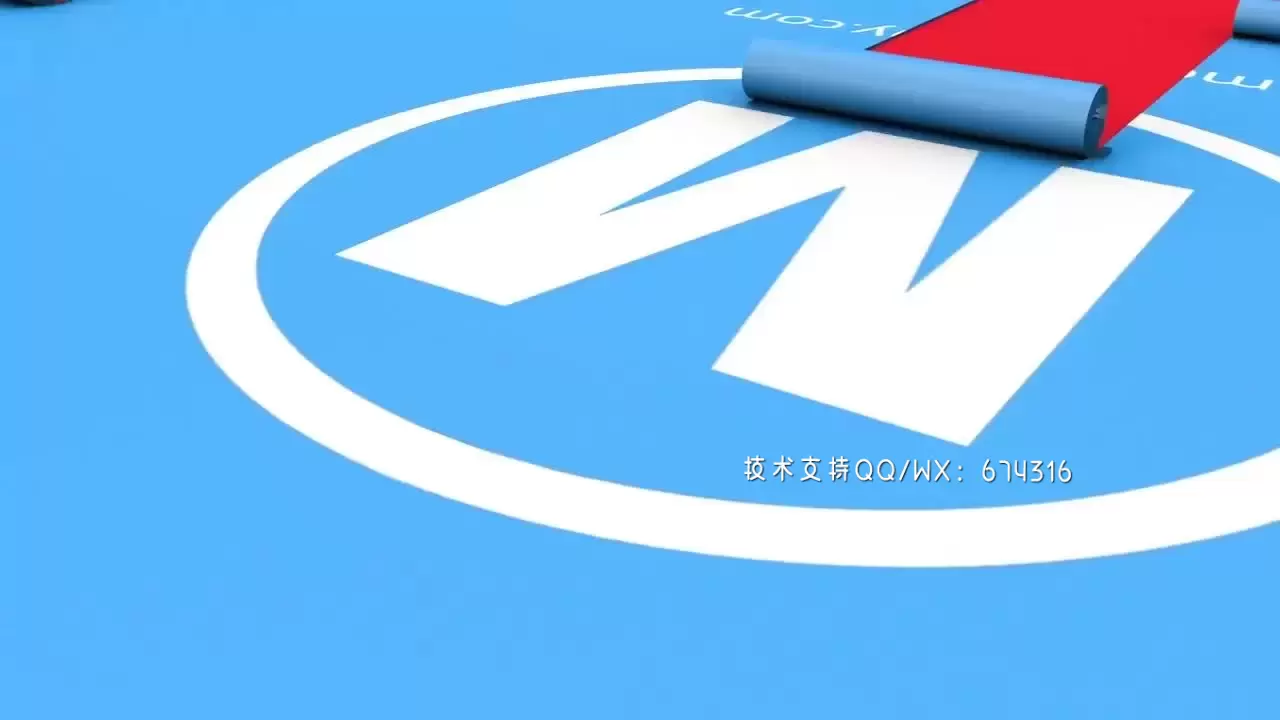 方块翻转logo标志AE模板视频下载(含音频)