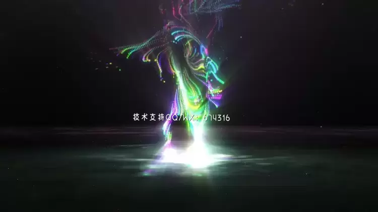 神奇粒子爆炸标志V1AE模板视频下载(含音频)