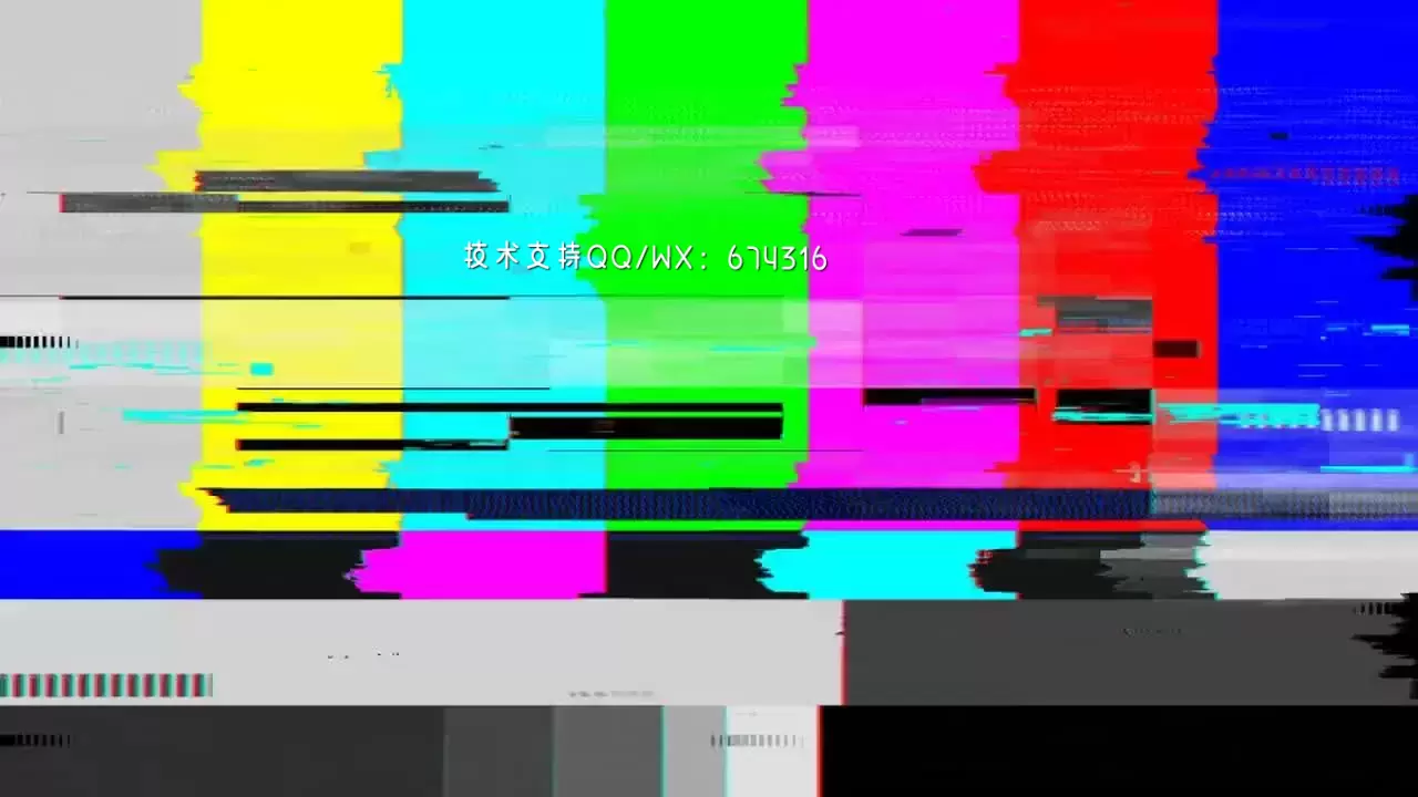 快速活力炫酷扭曲效果展示LOGO标志AE模板视频下载(含音频)