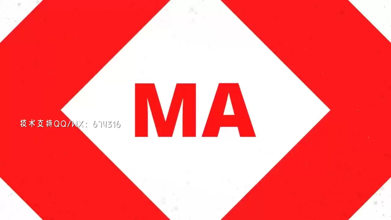 简短快速活力四射的开场Logo AE模板视频下载(含音频)